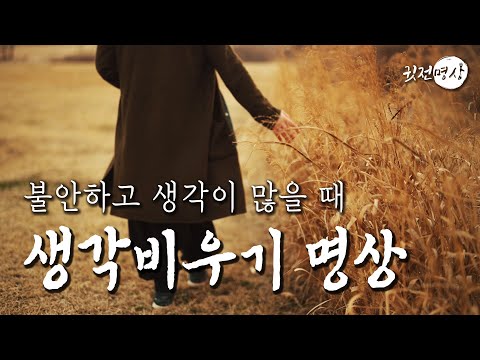 ☯ 불안하고 생각이 많을때 “생각비우기” 명상