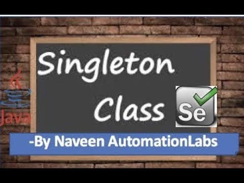 How to use Singleton Pattern in Selenium WebDriver