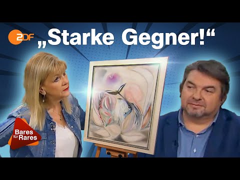 Battle auf dünnem Eis: Gemälde „Schneeblüten“ von Muche bringt Elke ins Schwitzen | Bares für Rares