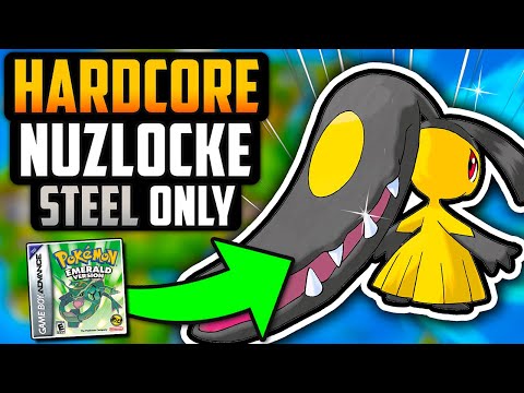 CAN I BEAT A POKÉMON EMERALD HARDCORE NUZLOCKE WITH ONLY STEEL TYPES!?