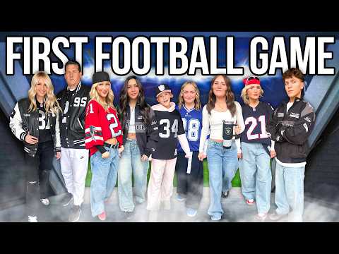 OUR FiRST NFL FOOTBALL GAME with our 8 KiDS! 🏈 🖤