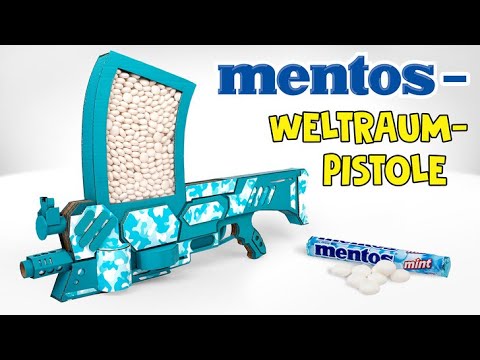 So bastelst du eine Mentos-Pistole aus Pappe 🍬