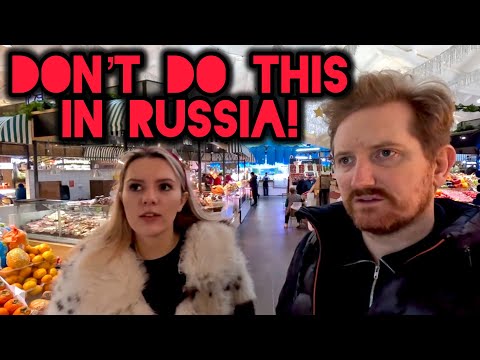 Russian Girl + Dagestani Food…Then Security Showed Up! 