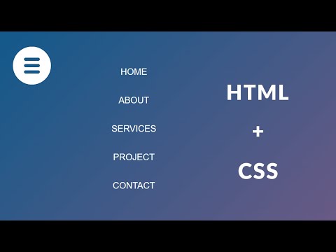 Hamburger Menu - HTML & CSS - Hindi