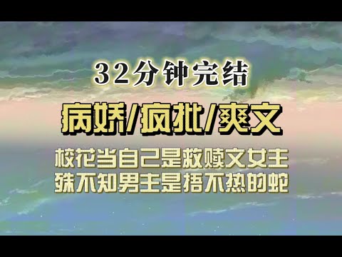 发疯爽文（完结文）校花把自己当作救赎文女主，殊不知男主是个疯批，捂不热的毒蛇，而她会被狠狠反噬