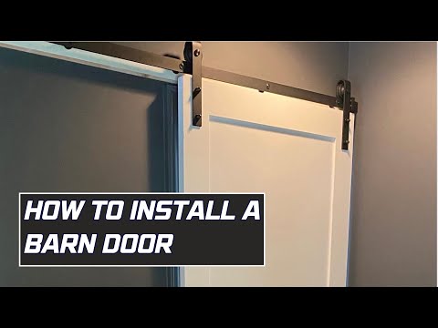 How to install a barn door