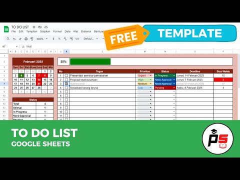 To Do List Paling POWERFUL di Google Sheets!
