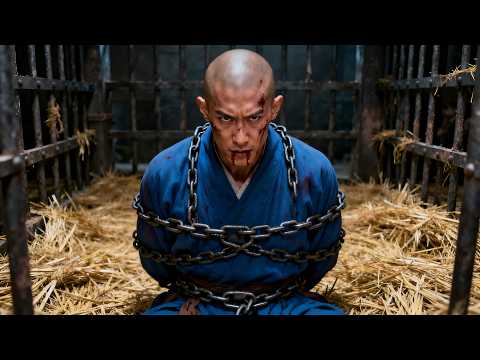 功夫電影！被囚禁和尚竟是最強高手，帶枷鎖也無人能敵！