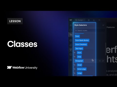 Working with classes in Webflow – Webflow tutorial
