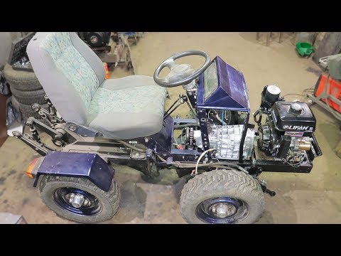 Устанавливаю на минитрактор двигатель Lifan с КПП ВАЗ. #1