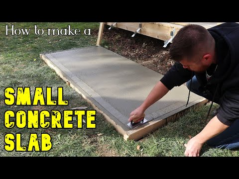 Concrete pad for beginners  //  DIY