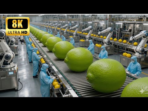 Inside A Modern Lime Factory: How 1 Million Limes Are Processed Daily!