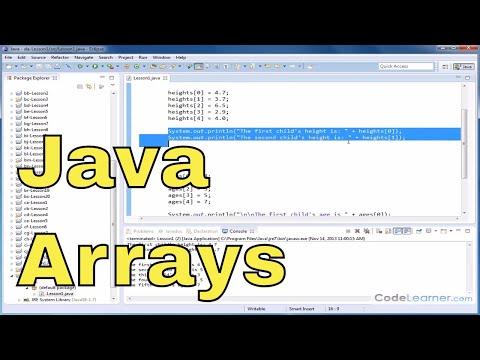 Java Tutorial - 01 - Declaring Arrays & Accessing Elements