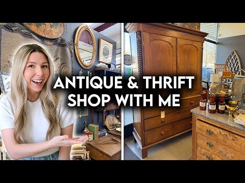 THRIFT + ANTIQUE SHOP WITH ME | HOME DECOR MUST HAVES ON A BUDGET
