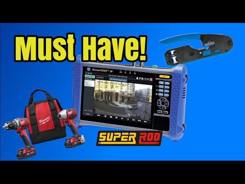 Tools you NEED to install CCTV  - What we use to professionally install security systems @SuperRodUK