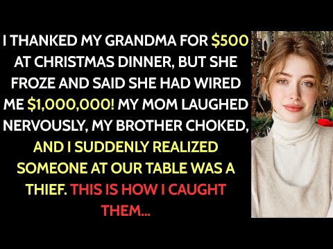 At Christmas dinner I thanked my grandma for $500—she froze and said she wired $1,000,000, Why...?
