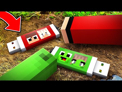 JJ and Mikey Found Families Secret USB Drive in Minecraft (Maizen)