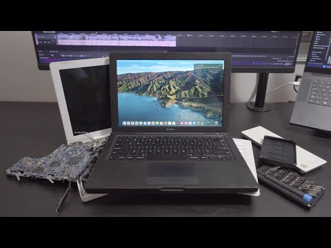 THIS RARE OLD BLACK MACBOOK GETS AN UPGRADE MAKEOVER!!! USING IT IN 2024!!!