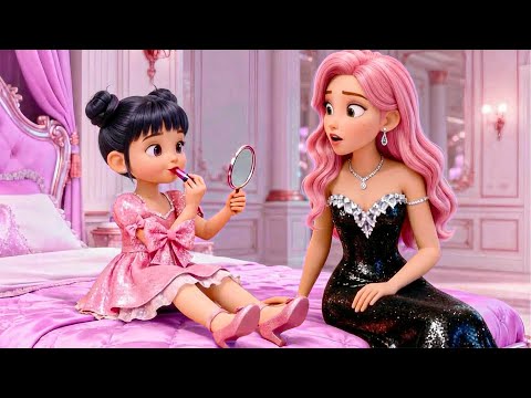 😱OMG! ✨Baby Zoey Doing Her First Makeup to Look Like Mom Mira | KPOP Demon Hunters