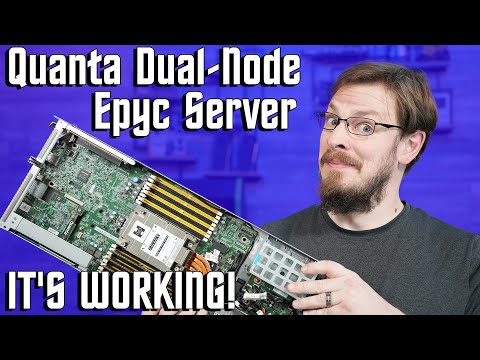 $500 Quanta Dual Node Epyc Server - IT'S WORKING!