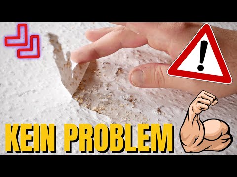 Raufasertapete ausbessern | Tapetenstück ersetzen/reparieren