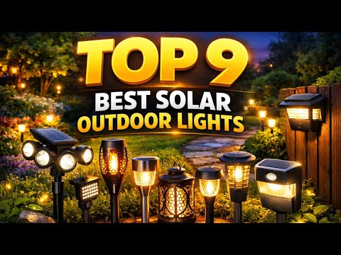 Top 9 Best Solar Powered Outdoor Lights 🔥🔥| Bright, Waterproof & Energy Saving