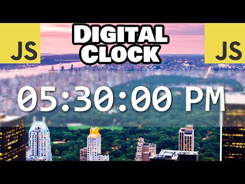 Build this digital clock with JavaScript! 🕐