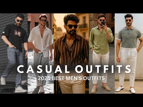 Best Casual Outfit Ideas For Men | Men's Fashion Ideas 2025 | Latest Summer Outfits For Men