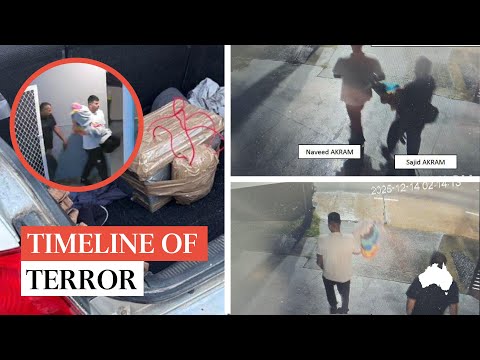 Bondi terror attack CCTV vision and details released | Statement of facts