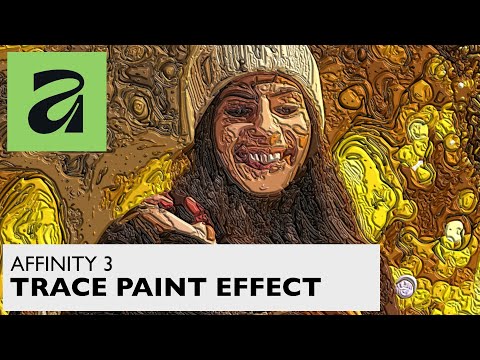 AFFINITY 3 Image Trace Paint Effect | Klimt | Raised Design | How To