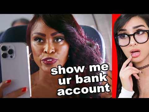 Dumb Gold Digger Tries To Find A Rich Husband On Plane