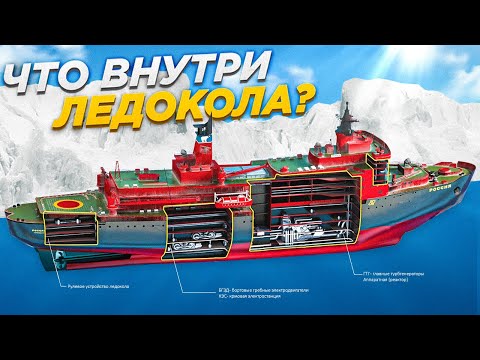 ЧТО ВНУТРИ АТОМНОГО ЛЕДОКОЛА? – СЕВЕРНЫЙ ПОЛЮС // Ледокол "50 лет Победы"
