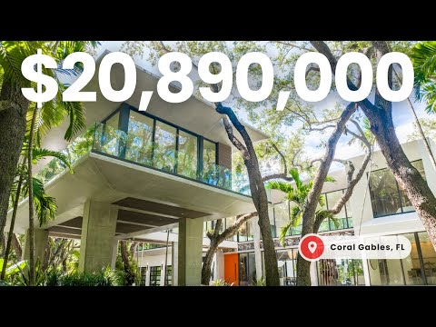 Touring a $20,890,000 Tropical Modern ARCHITECTURAL MASTERPIECE in Coral Gables, Florida
