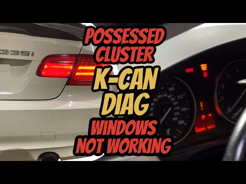 2011 BMW 335i E92 | INSTRUMENT CLUSTER IS POSSESSED | WINDOWS INOPERATIVE | K-CAN DIAG | FRM3 REPAIR