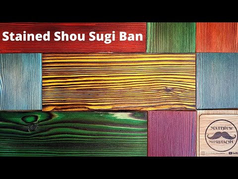 Stained Shou Sugi Ban || Easy And Amazing Results