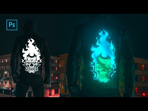 How to Create Glowing Cyberpunk Jacket | Photoshop Tutorial | Photo Effects