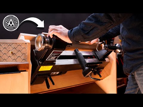 NEW WAY to store your LATHE...