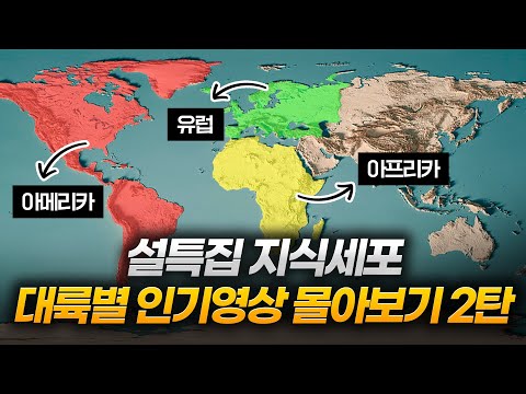 다 합치니까 ✨2,000만뷰✨..설특집 지식세포 대륙별 인기 영상 몰아보기 "아메리카, 유럽, 아프리카"편