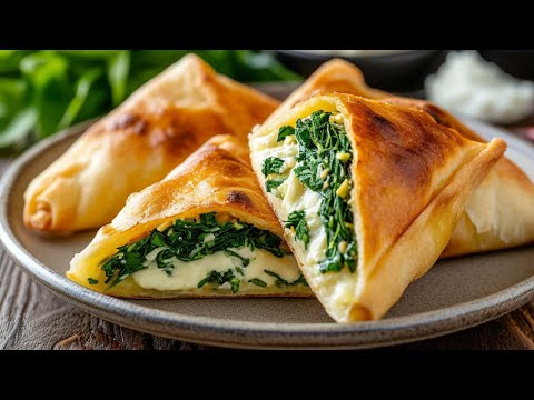 Erstaunliche Lavash-Taschen in 10 Minuten – Kartoffeln, Spinat, Quark