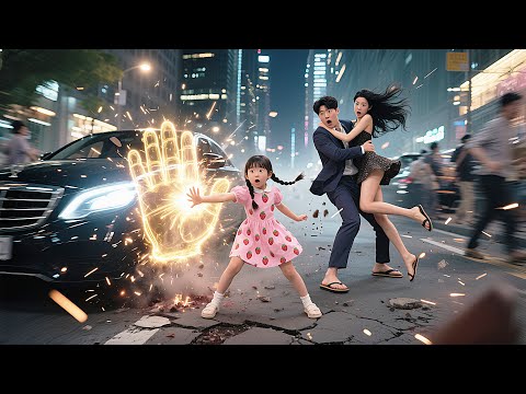 The strong little girl stops a car with one hand—and gains a beautiful mom’s heart! 💪🚗💖