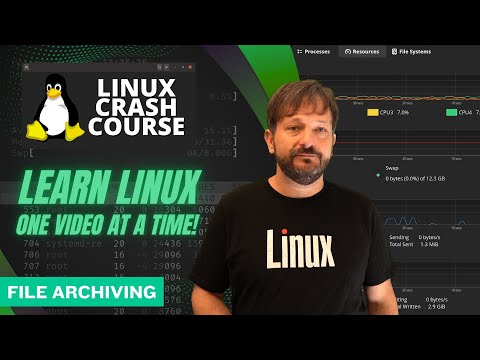 How to Archive Folders in Linux (tar and gzip tutorial) - Linux Crash Course Series