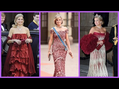 Top 8 Most Beautiful Gowns Worn by Queen Maxima!