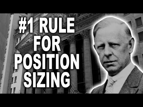 Jesse Livermore | Number One Rule for Position Sizing 📈 | Trading Psychology & Risk Management