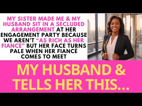 My Sister Made Me & My Husband Sit in a Secluded Arrangement at Her Engagement Party Because...