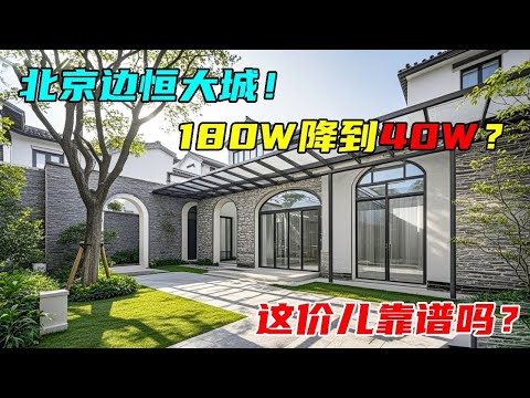 北京边上的恒大城，40 万就能买一套房？这价儿靠谱吗？沐阳直奔现场，一探究竟【沐阳看房】#北京周边房产