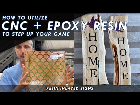 CNC Machine + Epoxy Resin - CNC Resin Inlays To Step Up Your Sign Making Or Resin Art Game
