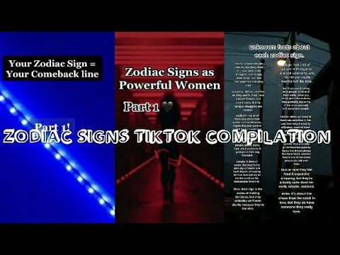 zodiac signs tiktok compilation | part#4 | #tiktok #zodiac
