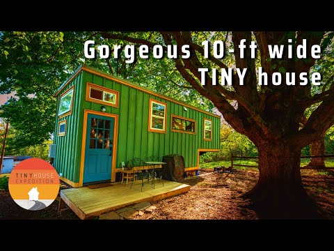 Their unique DIY Gooseneck Tiny Home - cost $45k but valued at $100k!
