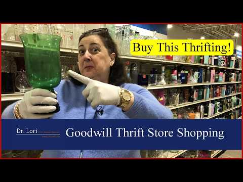 Buy this Thrifting at Goodwill! Vintage Glass, Plates, Jewelry, CorningWare - Shopping with Dr. Lori