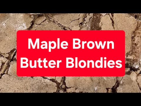 Part 5  of #HolidayTreats on #BrandonCooks - Maple Brown Butter Blondies!